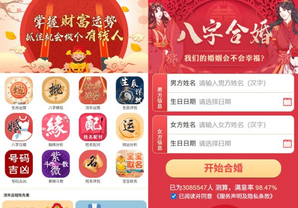 2025蛇年运势测算网站源码升级版运势测算系统八字算命周易风水塔罗牌手机号测吉凶宝宝起名-金领云创科技-私域系统官网