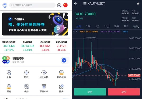 Phemex多语言交易所源码：期权合约交易、K线行情、平台币发行及更多功能解析-金领云创科技-私域系统官网