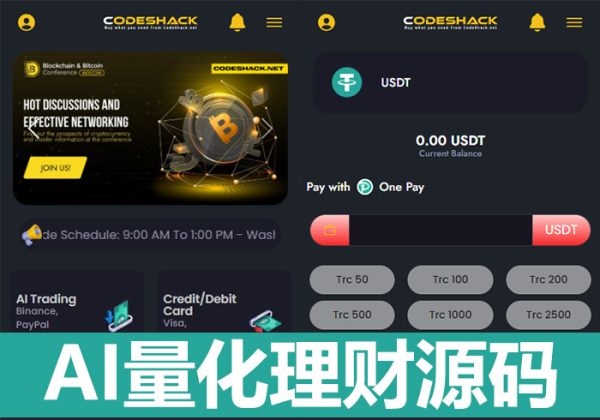 AI量化投资源码/量化理财系统源码/ 海外版区块链理财交易所源码/ai交易源码/AI量化理财源码-金领云创科技-私域系统官网