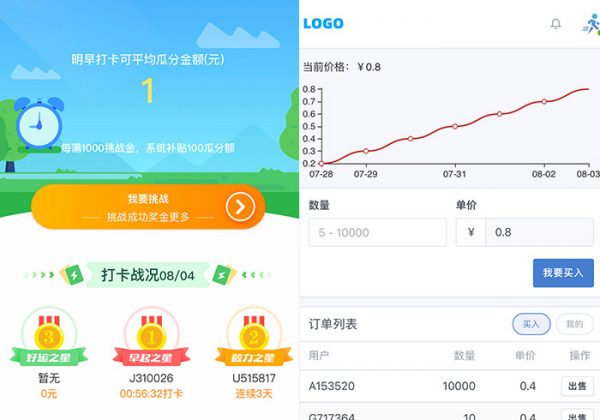 【运营版】仿趣步早起打卡区块链系统/闪步乐步区块链/趣步模式/跑步签到赚区块链/商城/任务-金领云创科技-私域系统官网