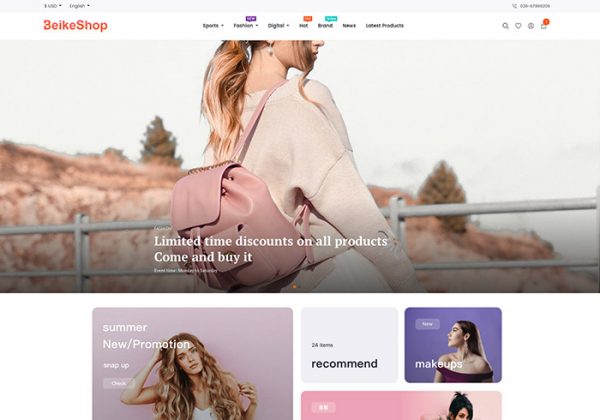 BeikeShop外贸跨境电商网站系统源码PHP商城源码最新版开源可运营跨境电商源码（中英文）-金领云创科技-私域系统官网